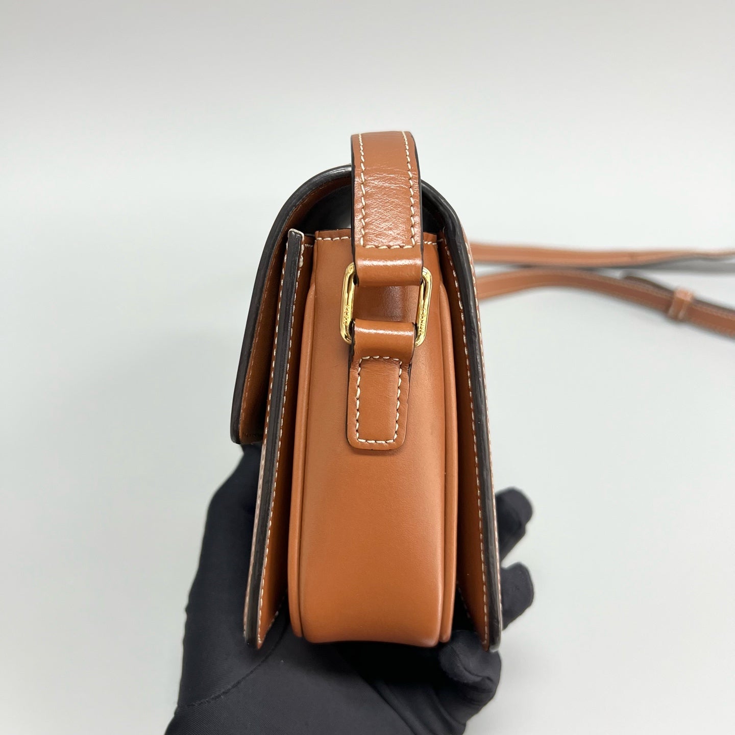 Celine - Triomphe - Leather - Brown - (small)