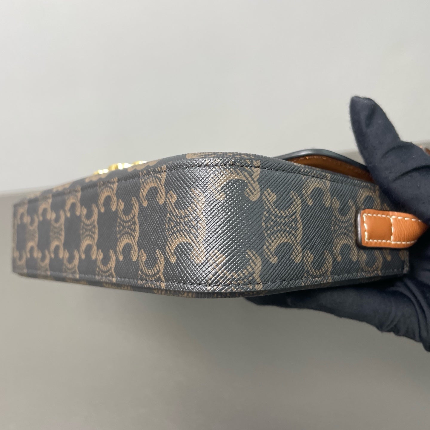 Celine - Triomphe - Leather - Brown - (small)