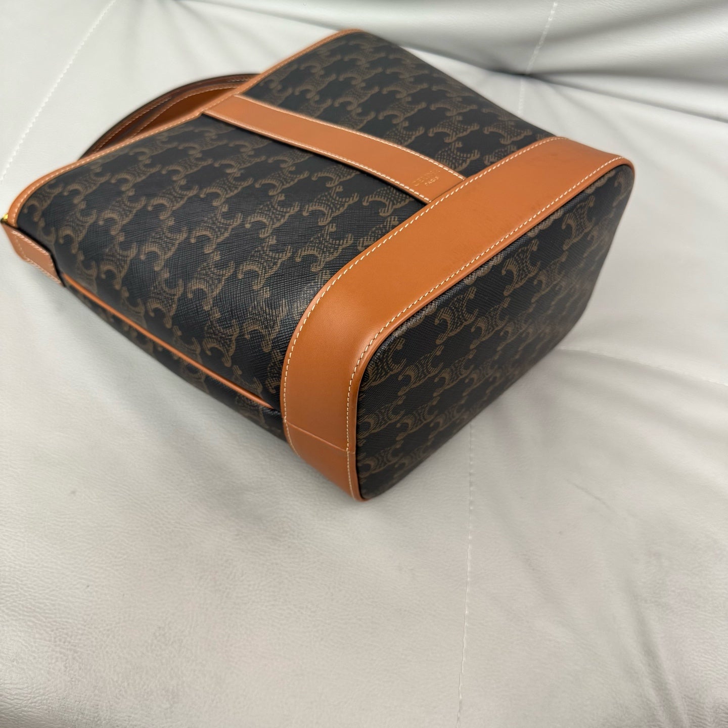Celine - Triomphe - Leather - Brown - (small)