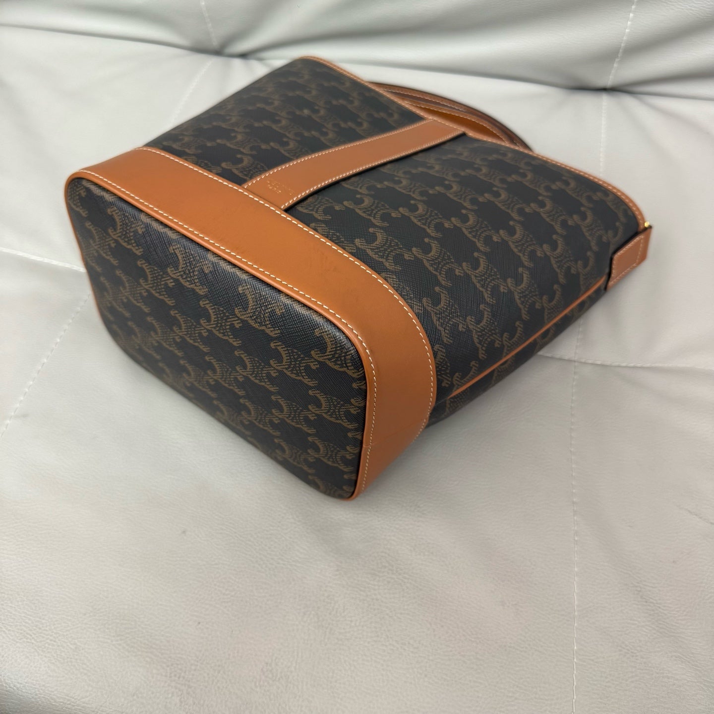 Celine - Triomphe - Leather - Brown - (small)