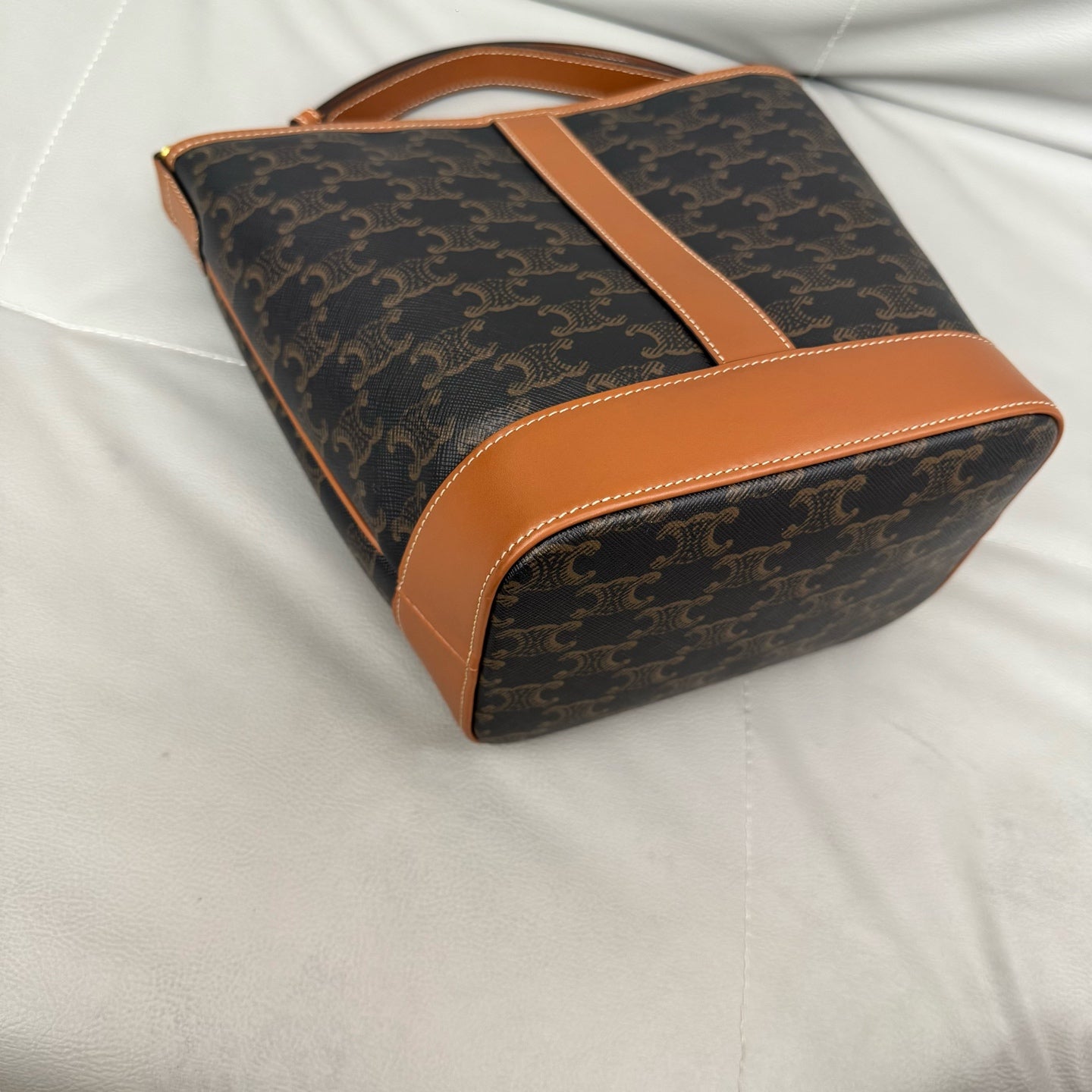 Celine - Triomphe - Leather - Brown - (small)