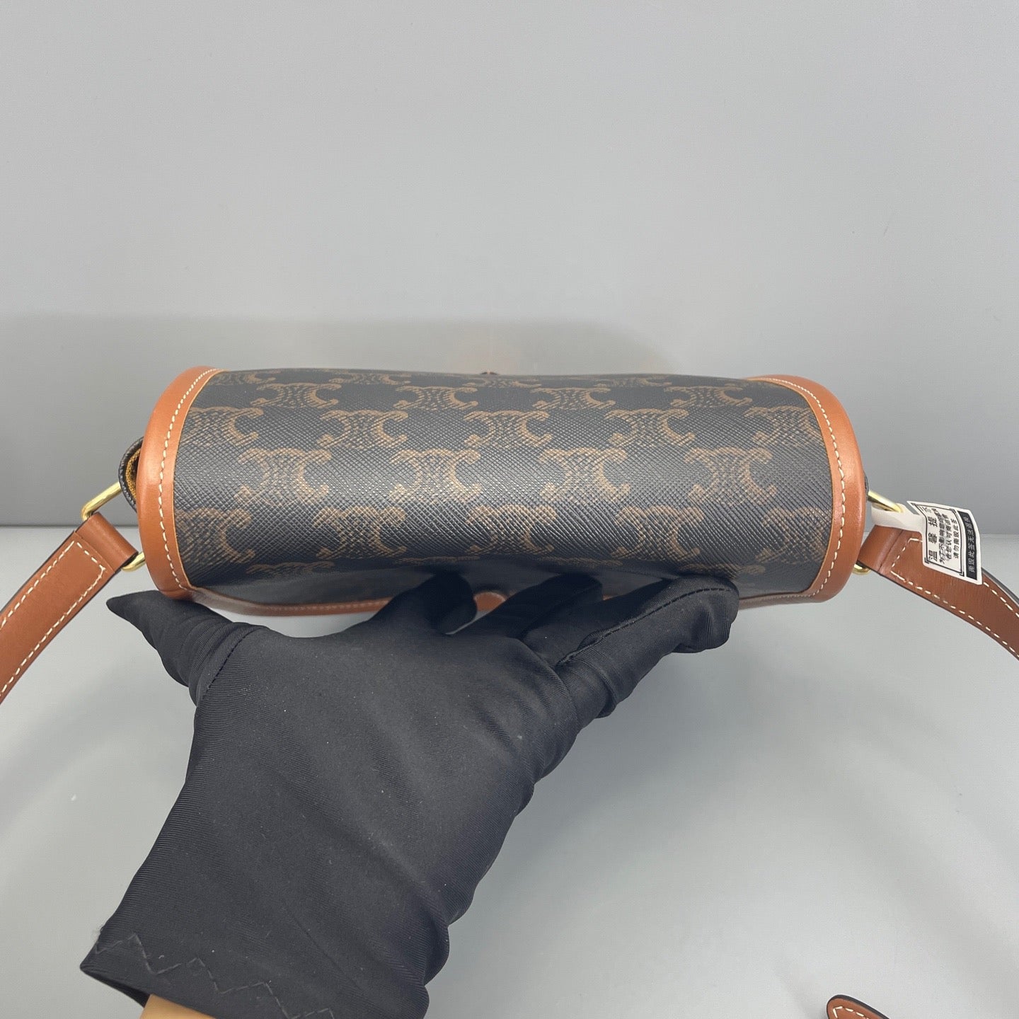 Celine - Triomphe - Leather - Brown - (small)