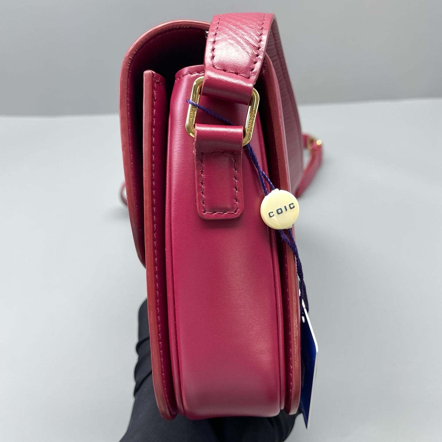 Celine - Triomphe - Leather - Burgundy - (mini)