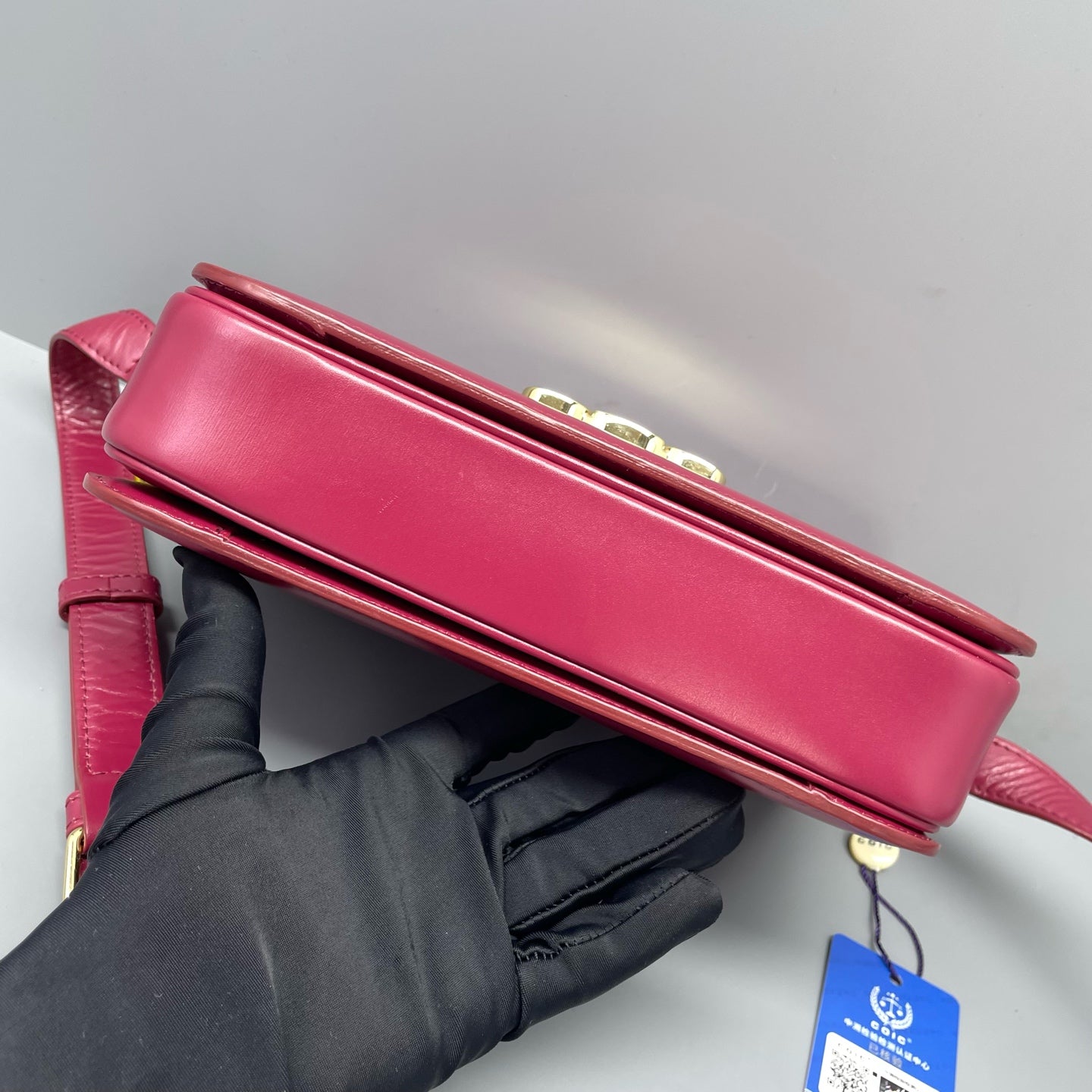 Celine - Triomphe - Leather - Burgundy - (mini)