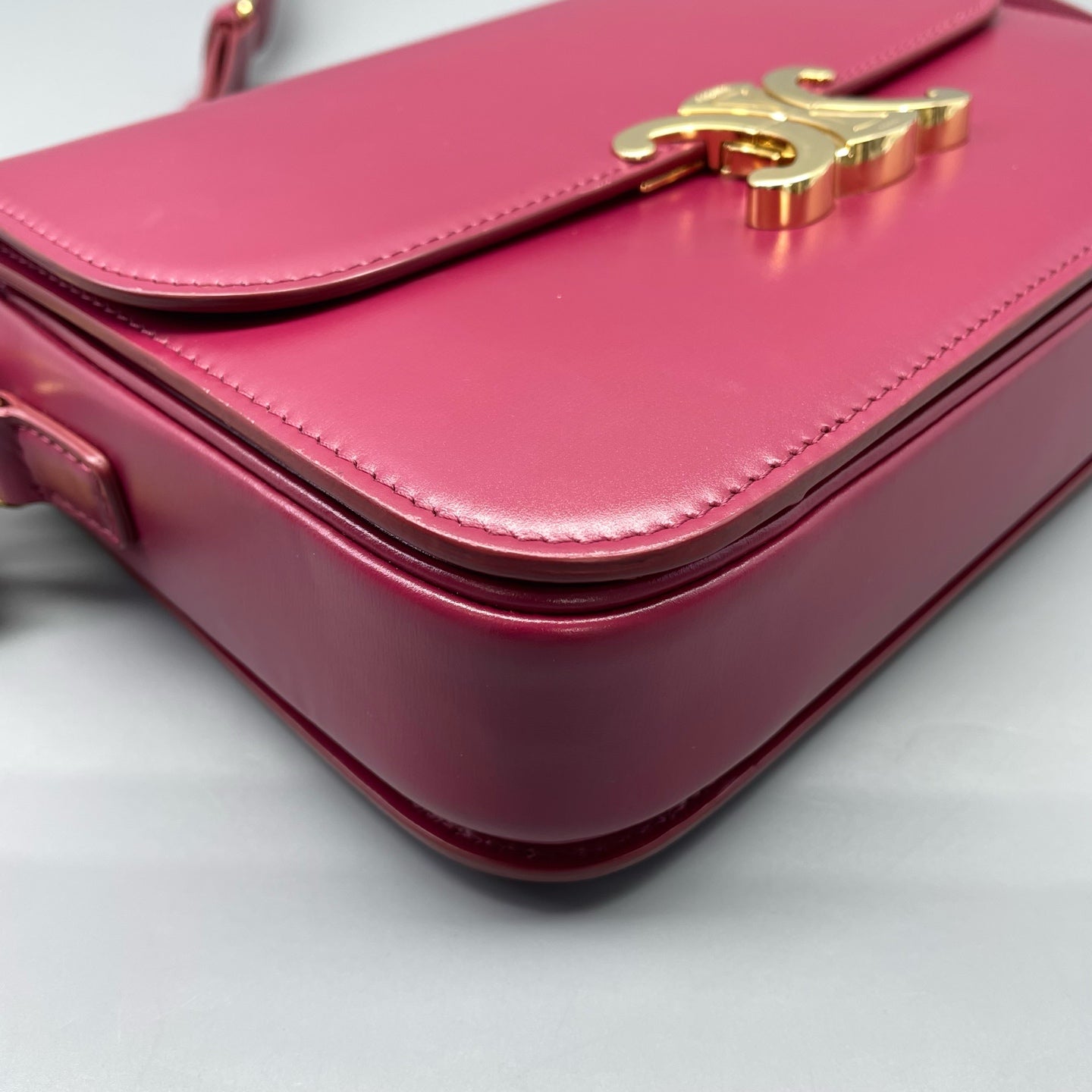 Celine - Triomphe - Leather - Burgundy - (mini)
