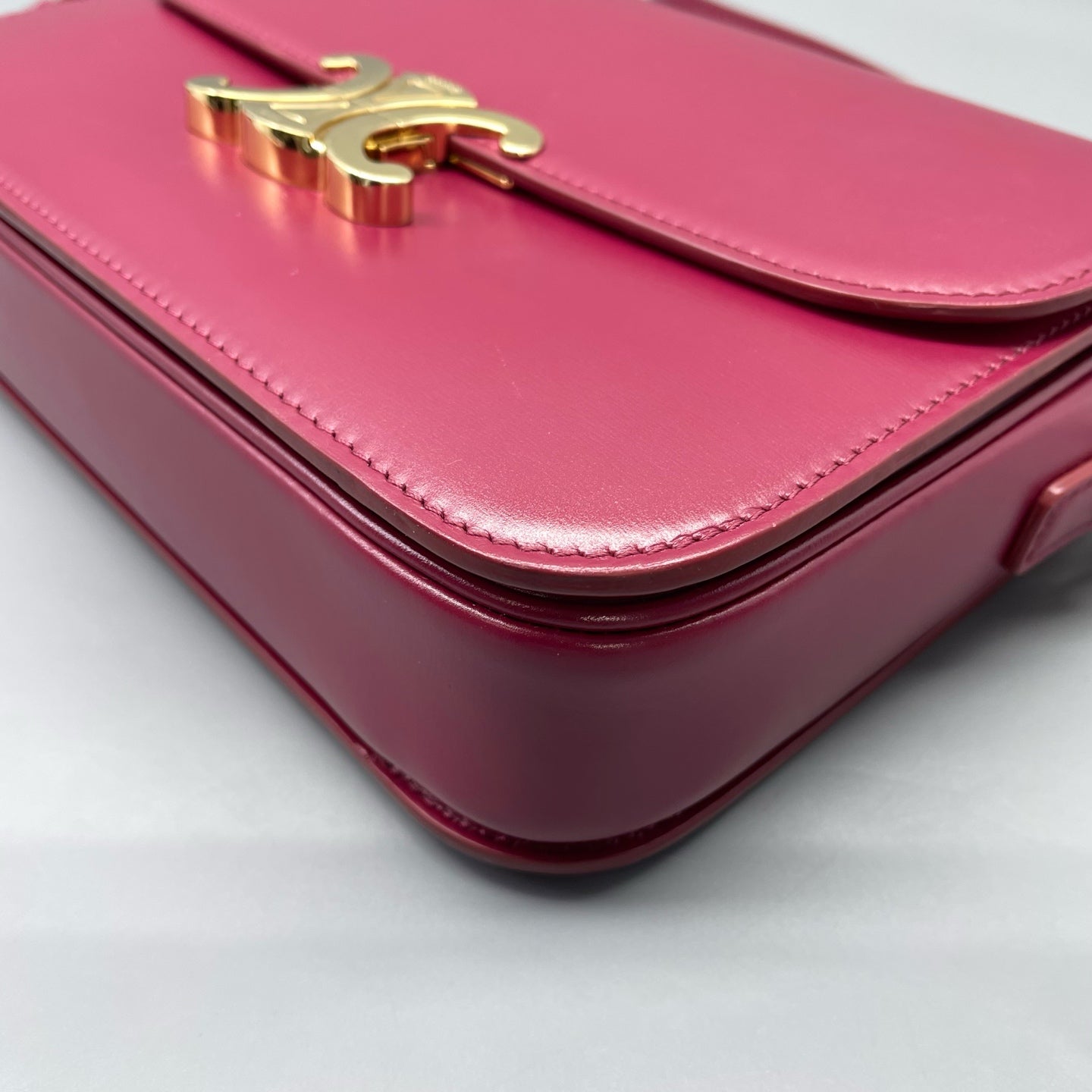 Celine - Triomphe - Leather - Burgundy - (mini)