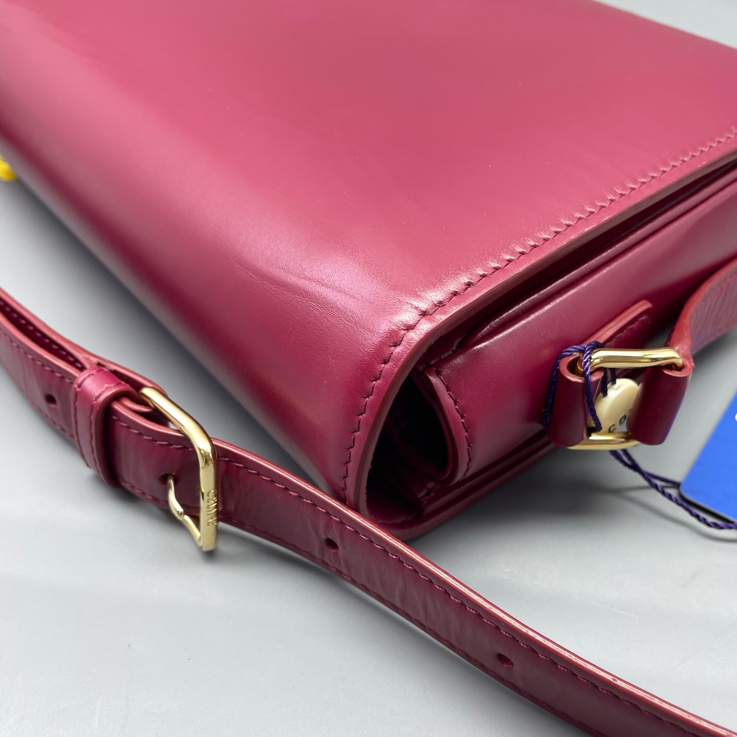 Celine - Triomphe - Leather - Burgundy - (mini)