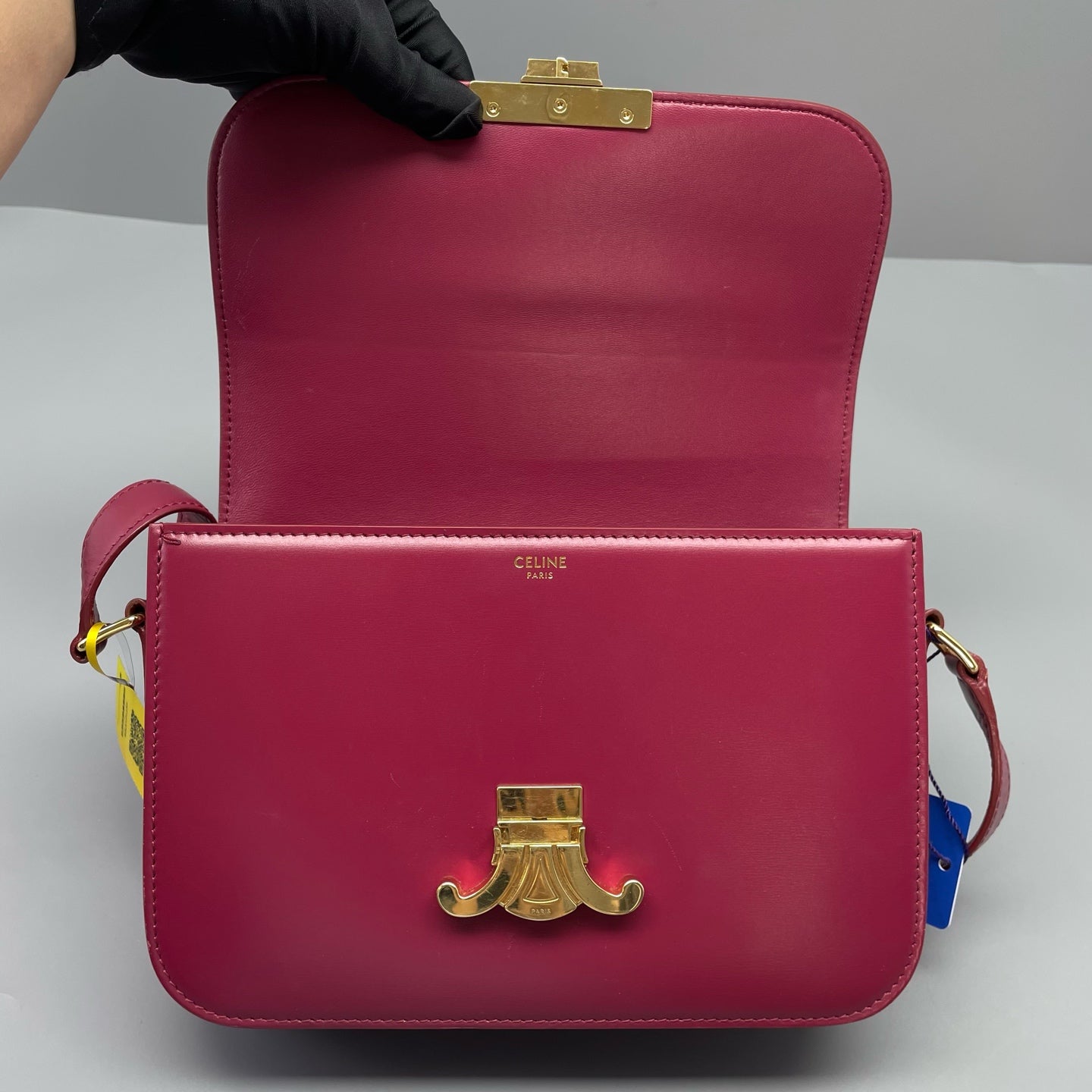 Celine - Triomphe - Leather - Burgundy - (mini)