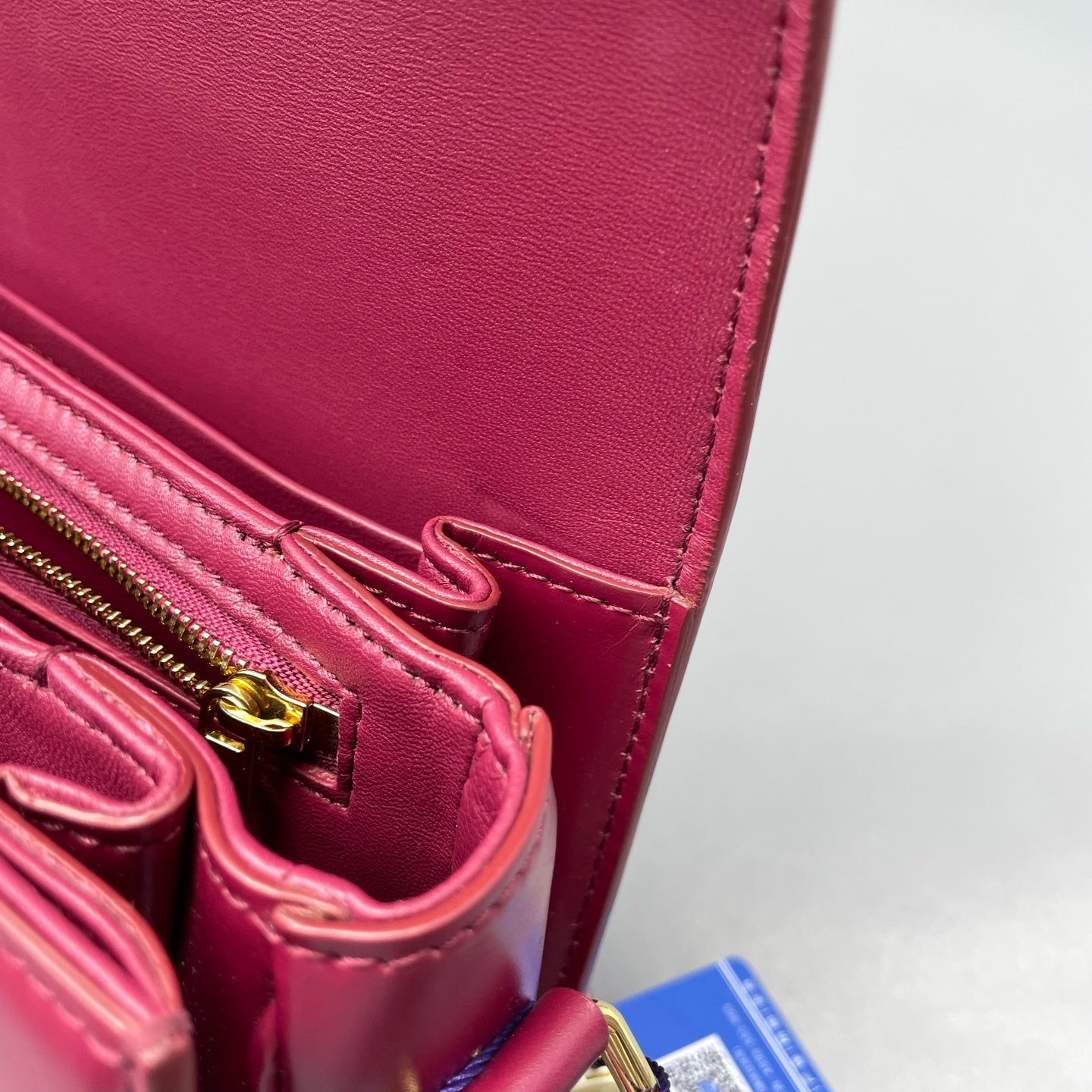 Celine - Triomphe - Leather - Burgundy - (mini)