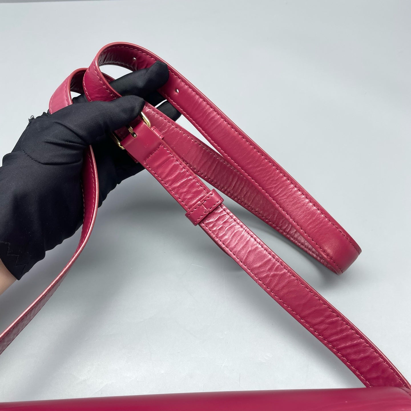 Celine - Triomphe - Leather - Burgundy - (mini)