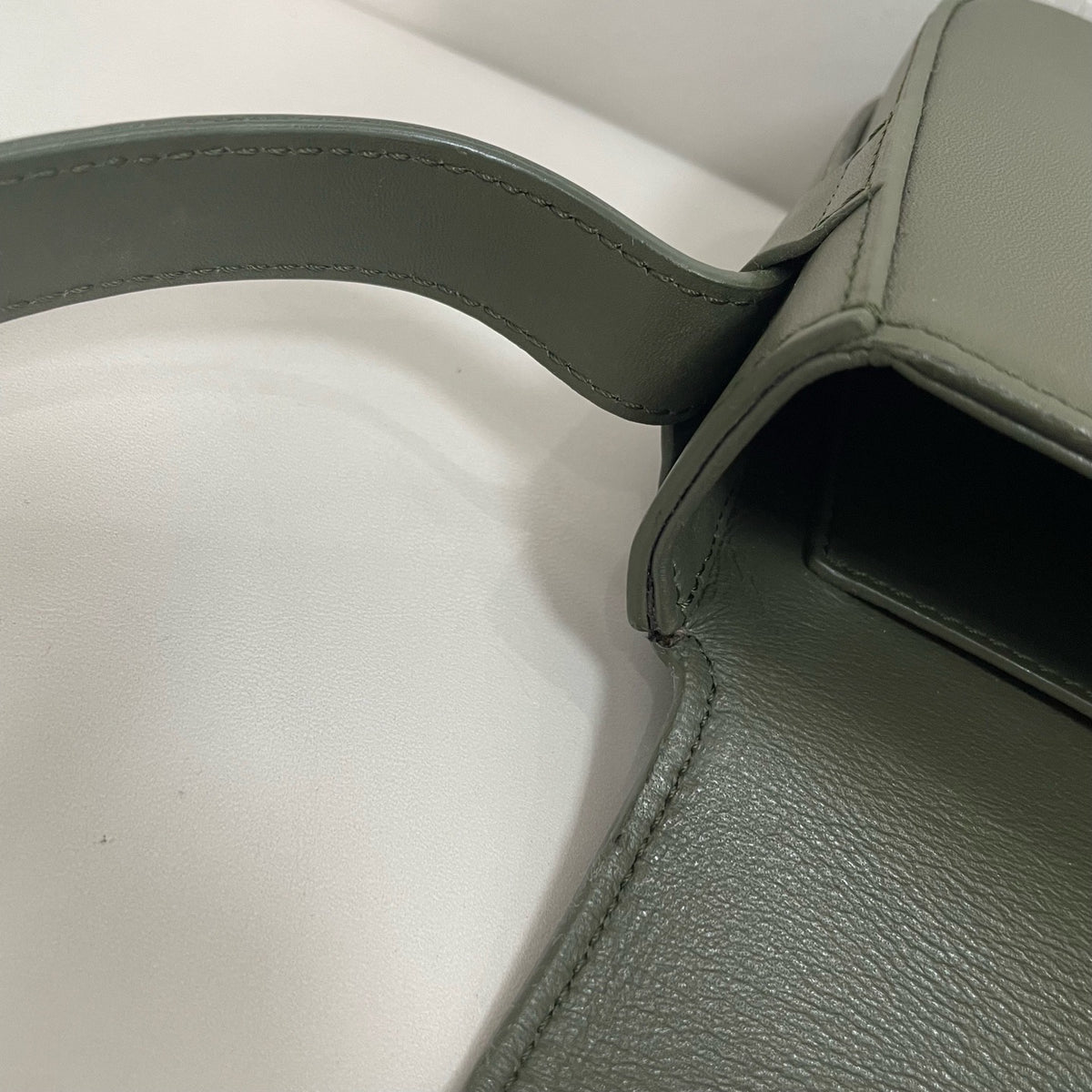 Celine - Triomphe - Leather - Green