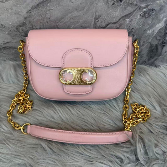 Celine - Triomphe - Leather - Pink - (small)