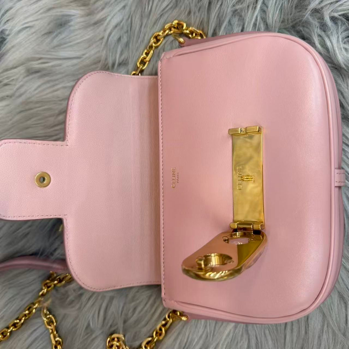 Celine - Triomphe - Leather - Pink - (small)