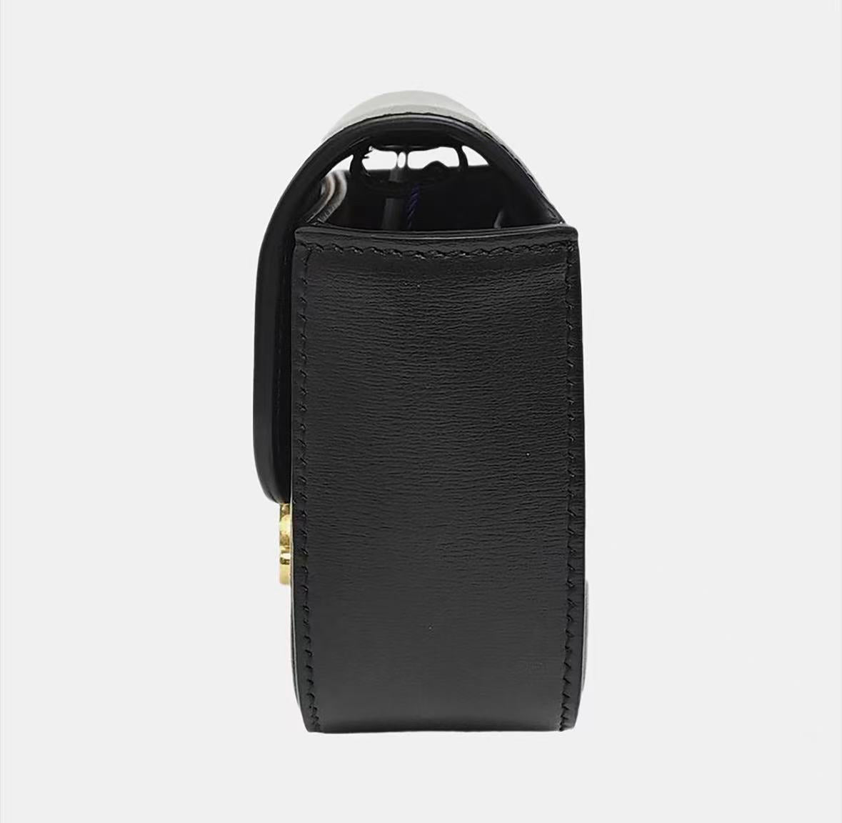 Celine - Triomphe Mini - Calfskin leather - Black with Gold-Tone Hardware - (mini)