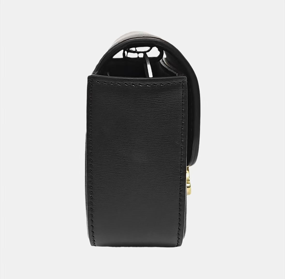 Celine - Triomphe Mini - Calfskin leather - Black with Gold-Tone Hardware - (mini)