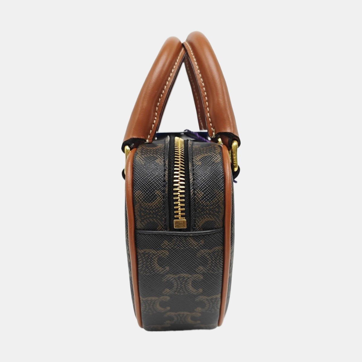 Celine - Triomphe Mini Heart Bag - Leather - Brown - (mini)