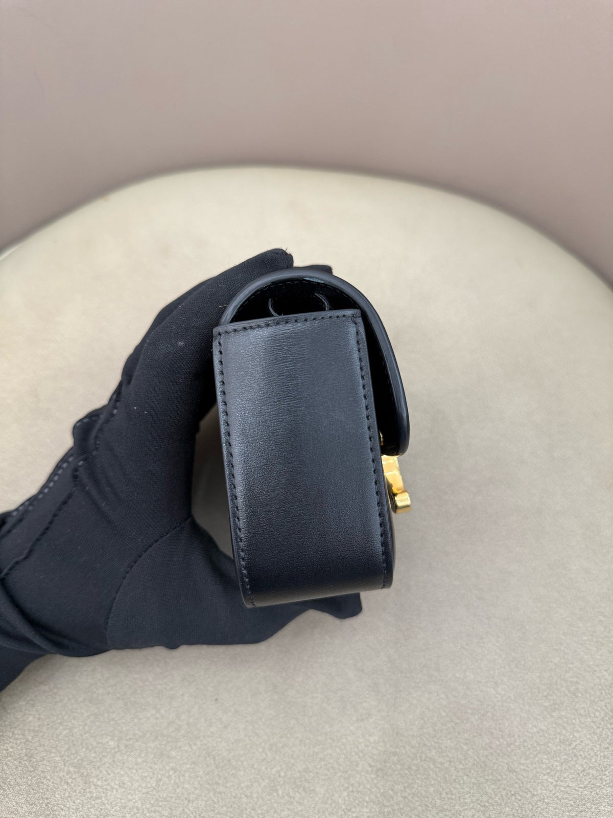 Celine - Triomphe Mini - Leather - Black - (mini)