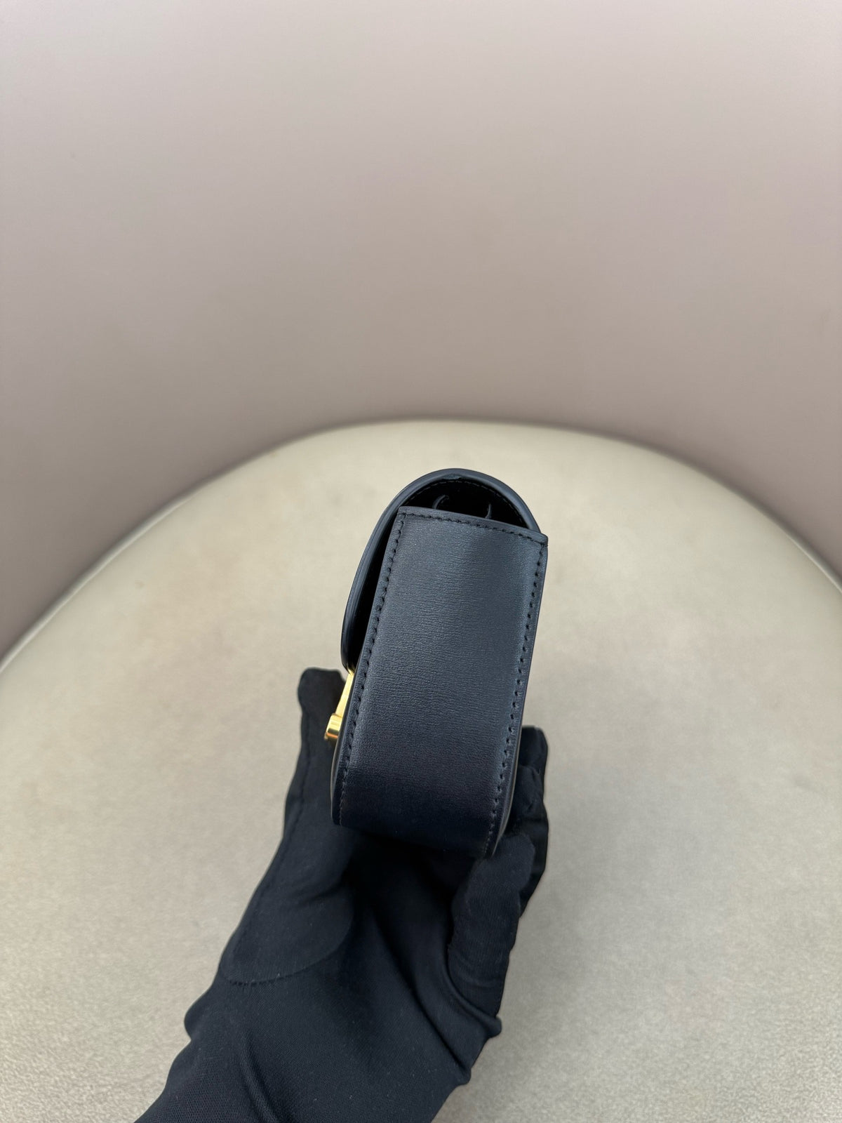 Celine - Triomphe Mini - Leather - Black - (mini)