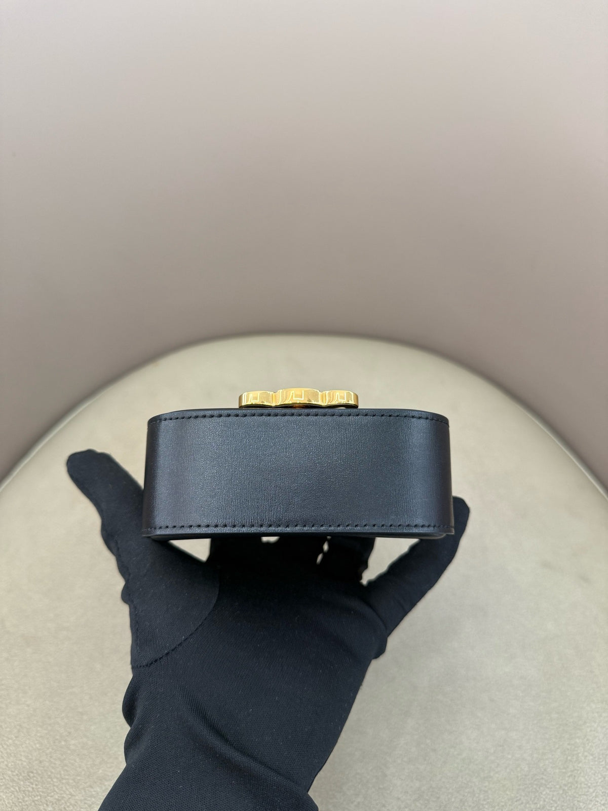 Celine - Triomphe Mini - Leather - Black - (mini)