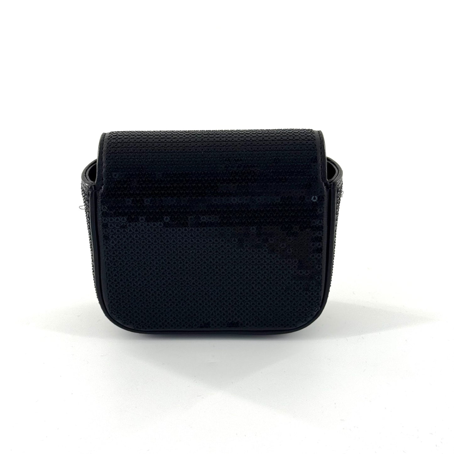 Celine - Triomphe Mini Sequin Flap Bag - Glitter - Black - (mini)