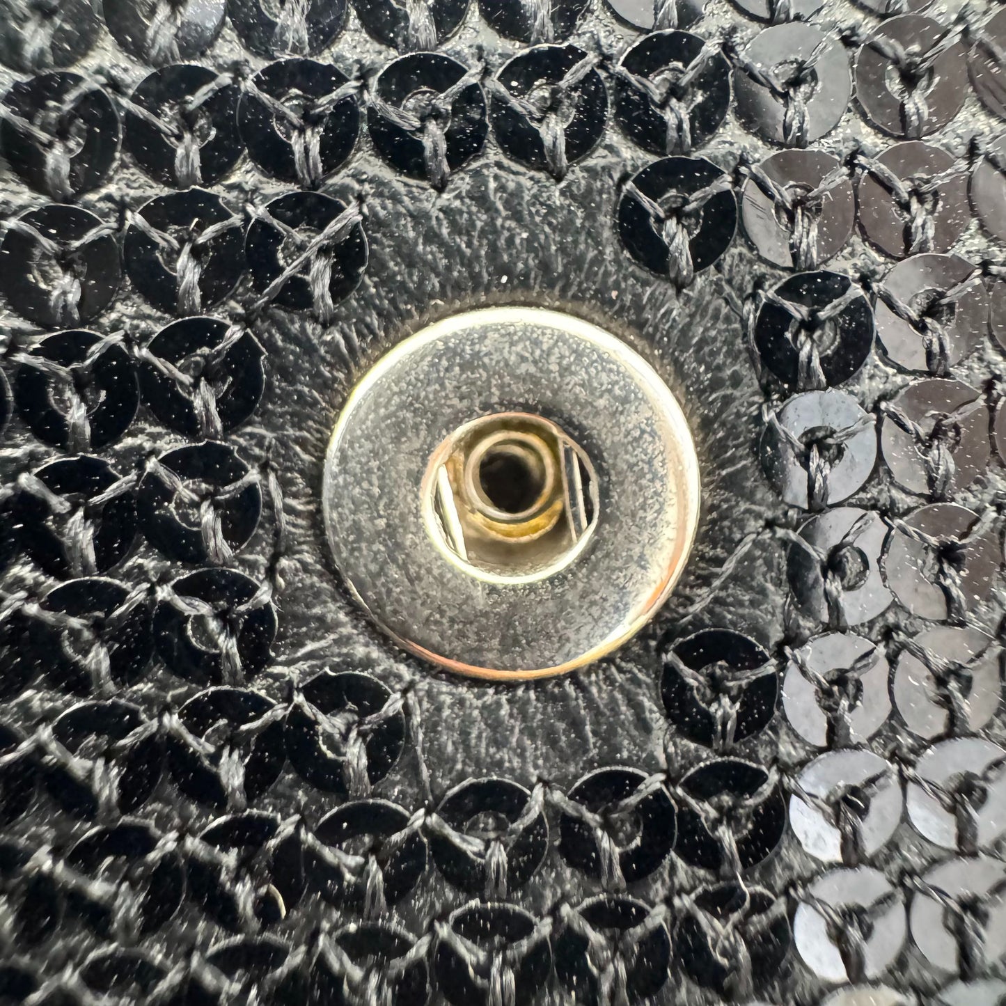 Celine - Triomphe Mini Sequin Flap Bag - Glitter - Black - (mini)