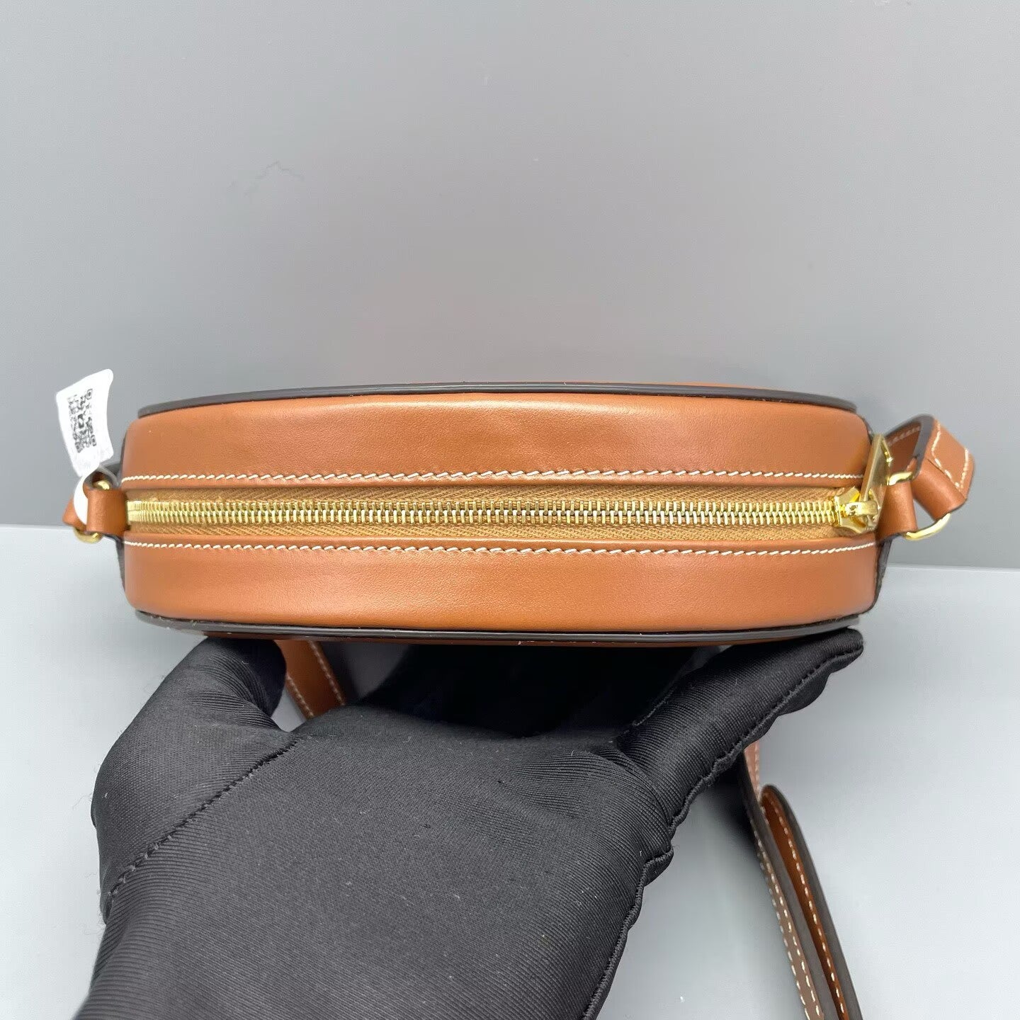 Celine - Triomphe Oval Bag - Leather - Caramel - (mini)