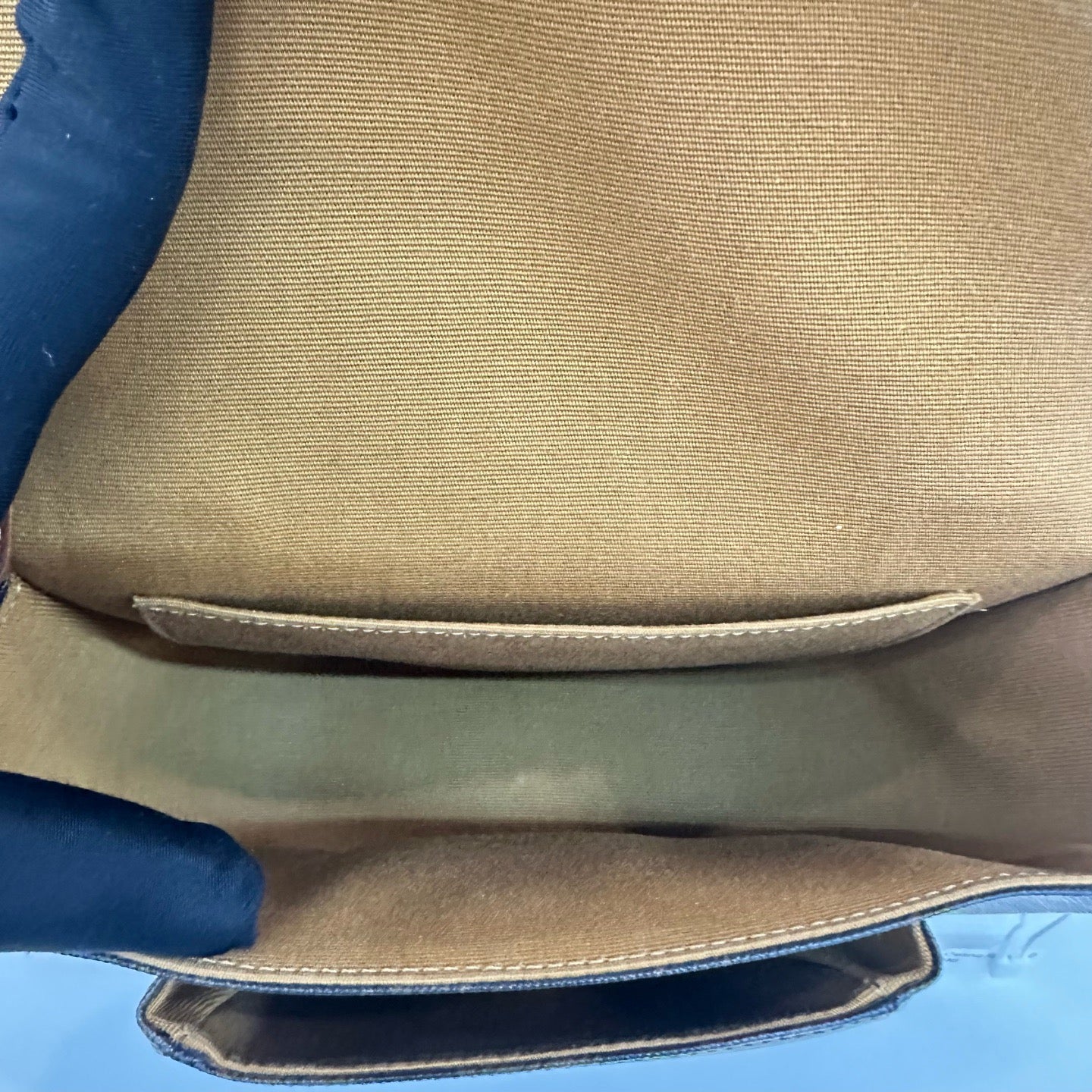Celine - Triomphe Saddle Bag - Coated canvas with leather trim - Brown - (Small)