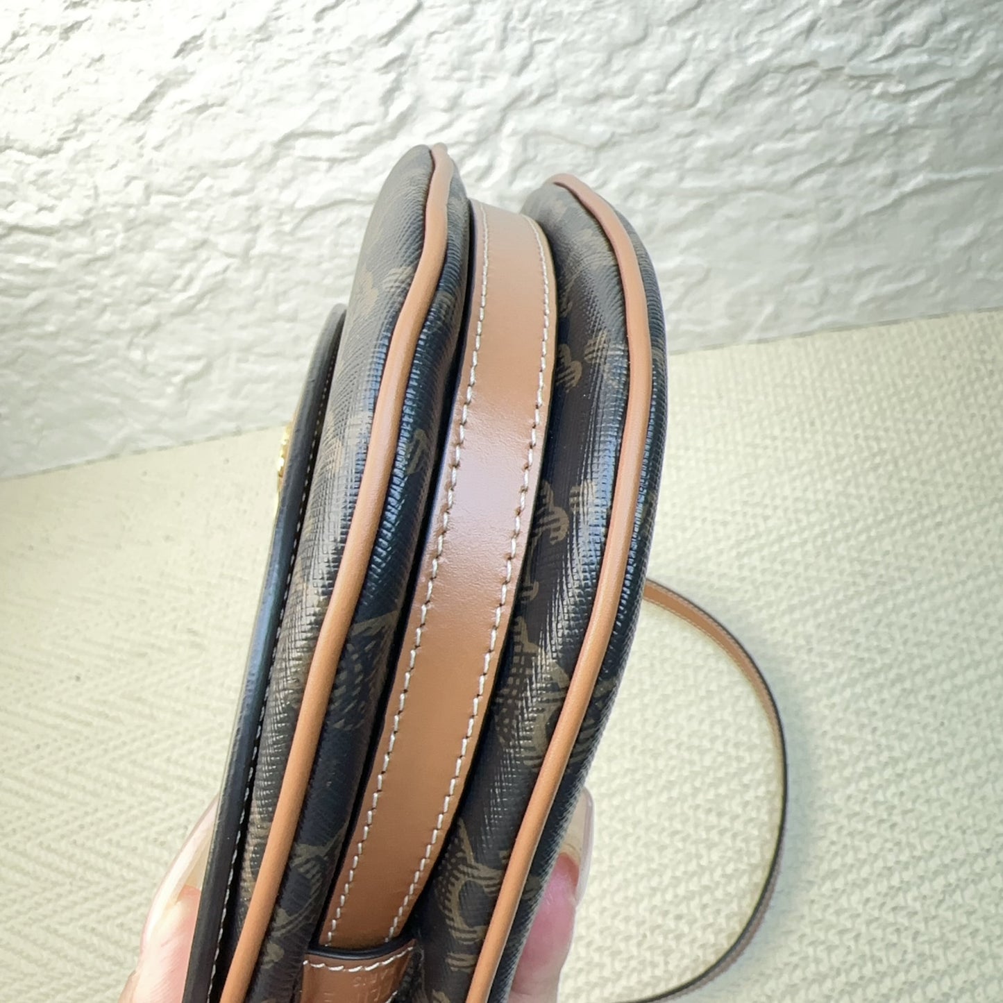 Celine - Triomphe Saddle Bag - Leather - Brown - (small)