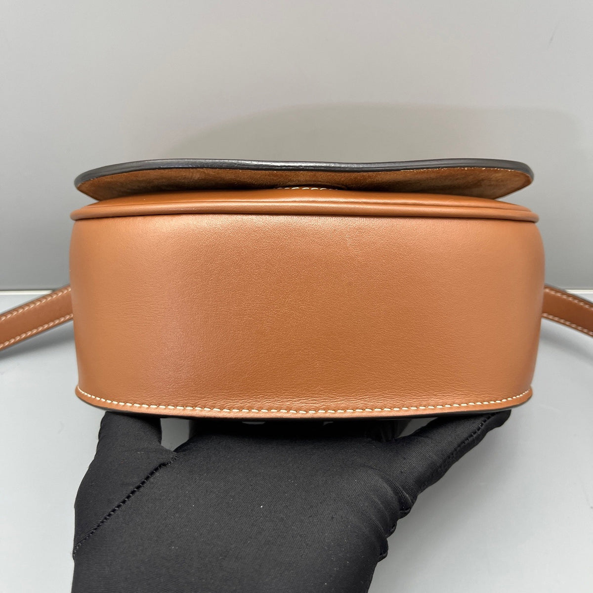Celine - Triomphe Saddle Bag - Leather - Camel - (mini)