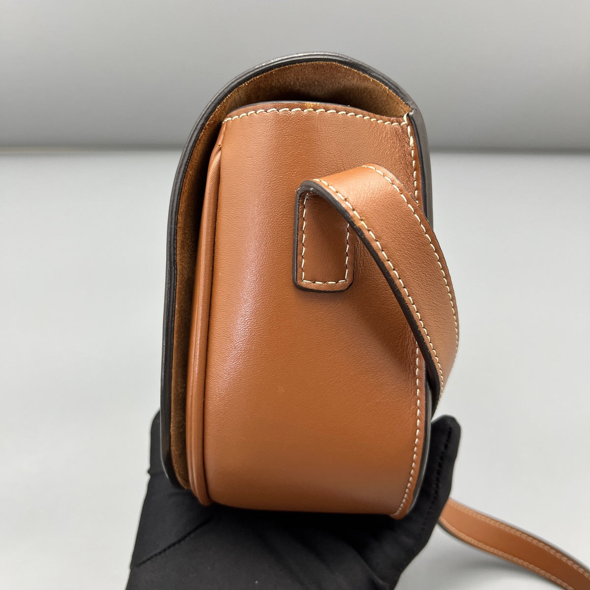 Celine - Triomphe Saddle Bag - Leather - Camel - (mini)