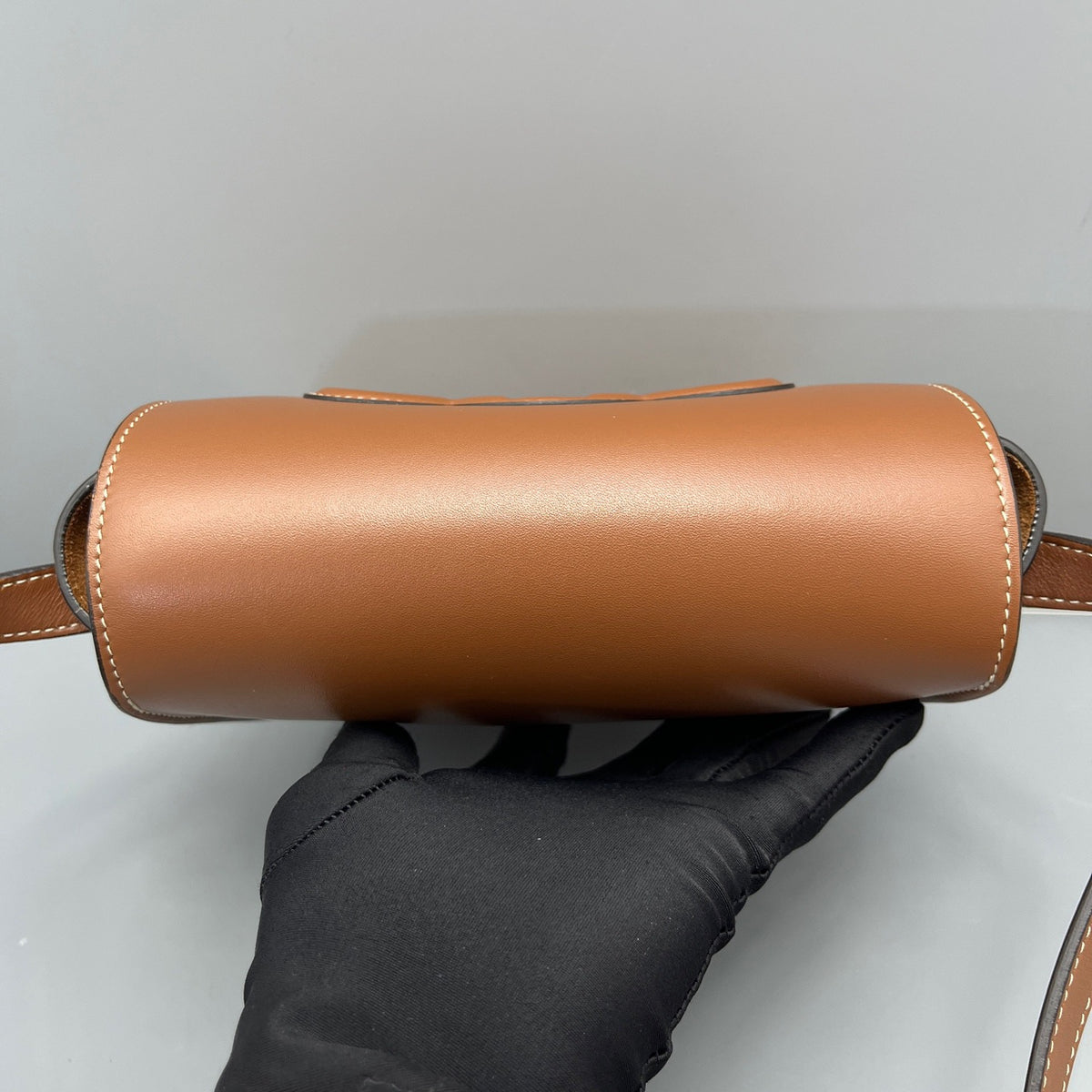 Celine - Triomphe Saddle Bag - Leather - Camel - (mini)