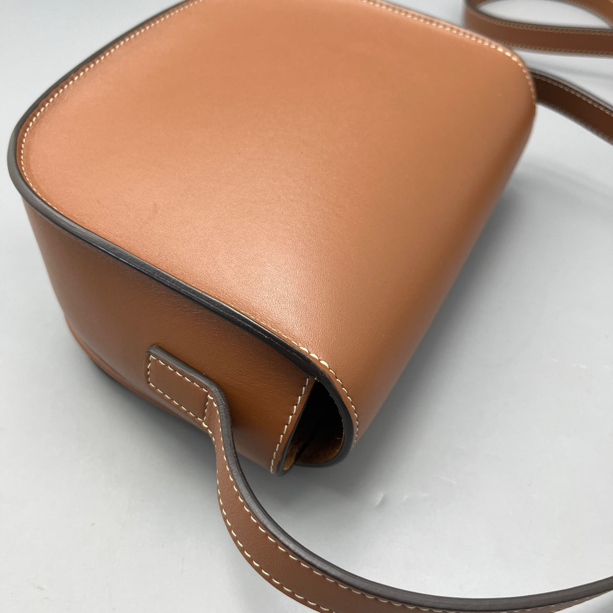 Celine - Triomphe Saddle Bag - Leather - Camel - (mini)