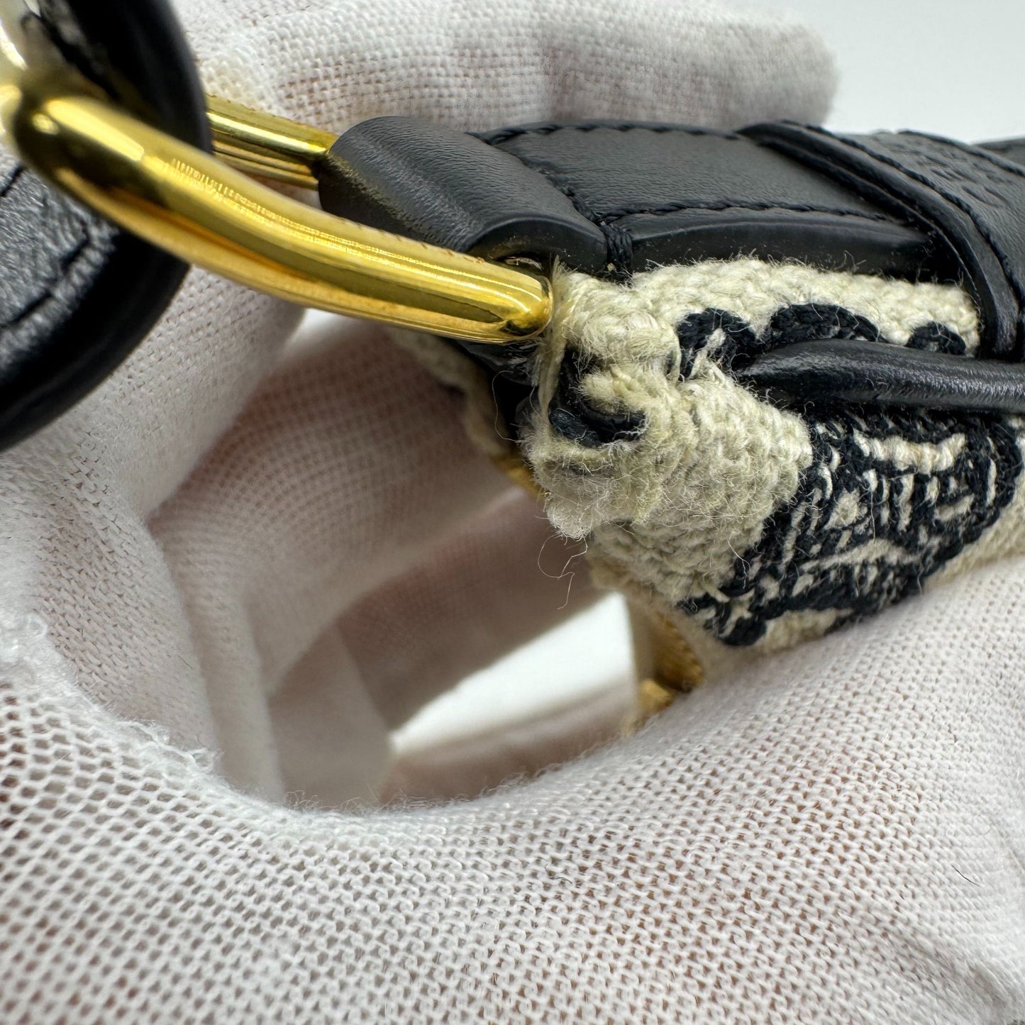 Celine - Triomphe Shoulder Bag - Cloth - Black - (mini)