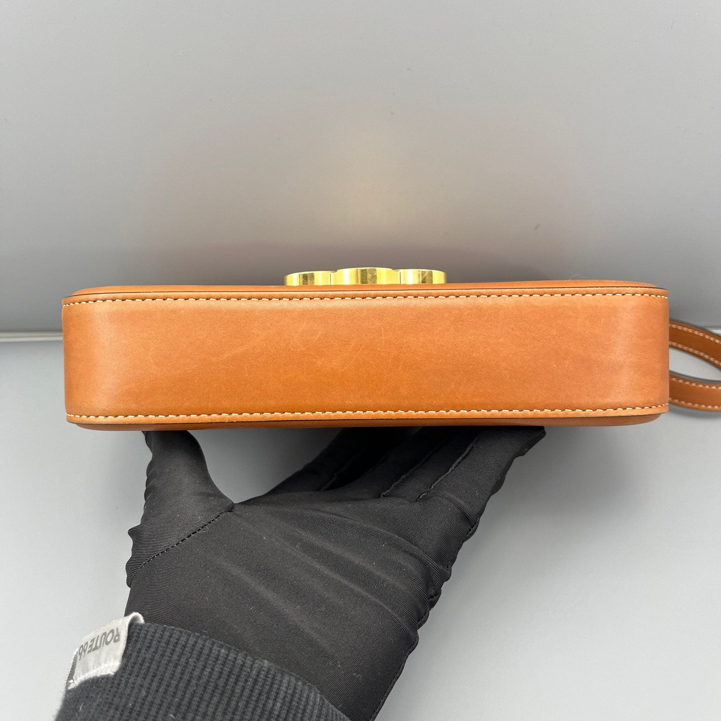 Celine - Triomphe Shoulder Bag - Leather - Brown - (mini)