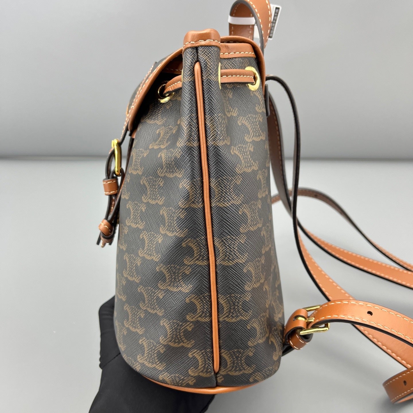 Celine - Triomphe - Synthetic - Brown - (mini)