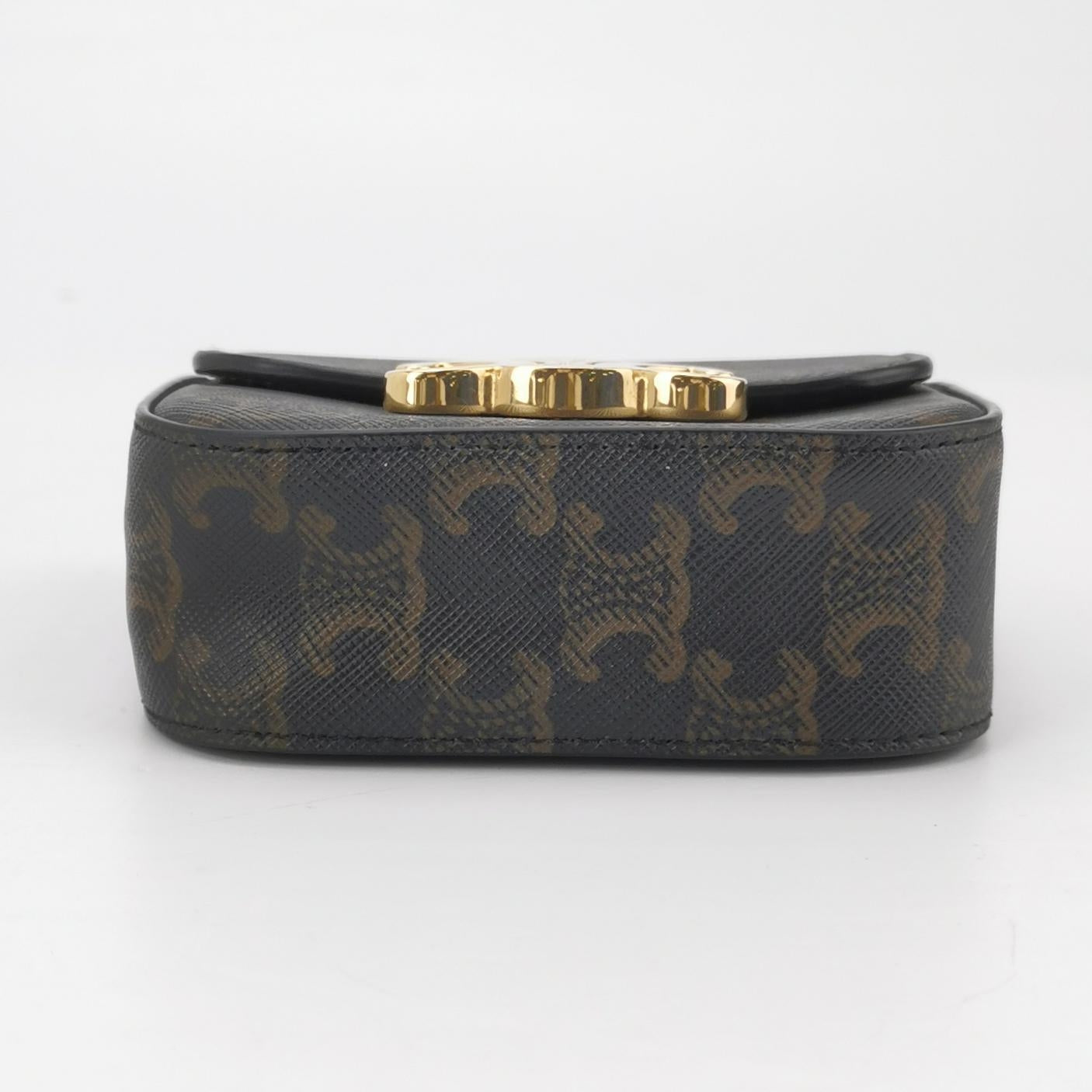 Celine - Triomphe - Synthetic - Brown - (mini)