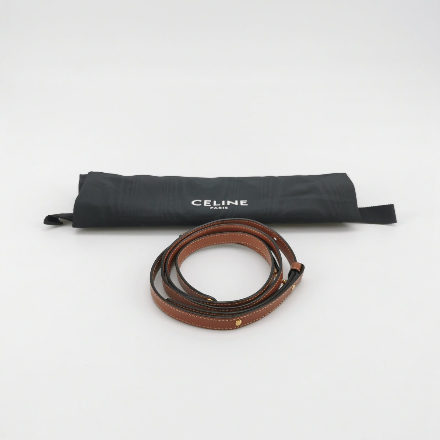 Celine - Triomphe - Synthetic - Brown - (mini)