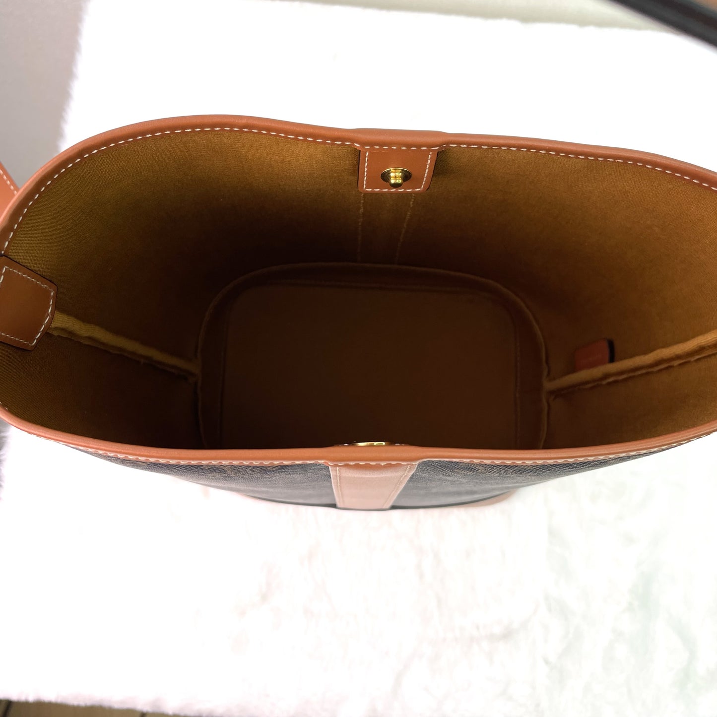 Celine - Triomphe - Synthetic - Brown - (small)