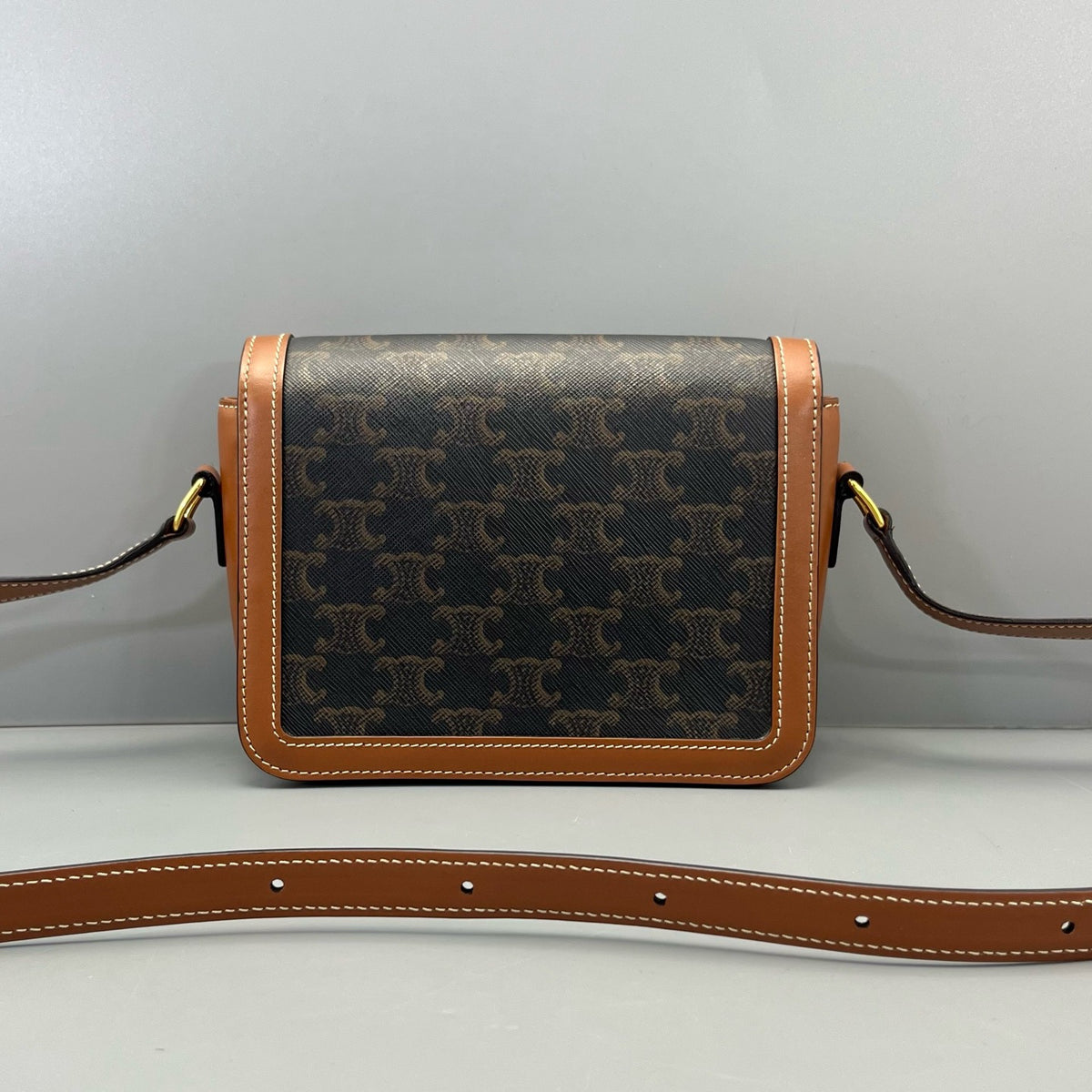 Celine - Triomphe Teen - Leather - Brown - (mini)