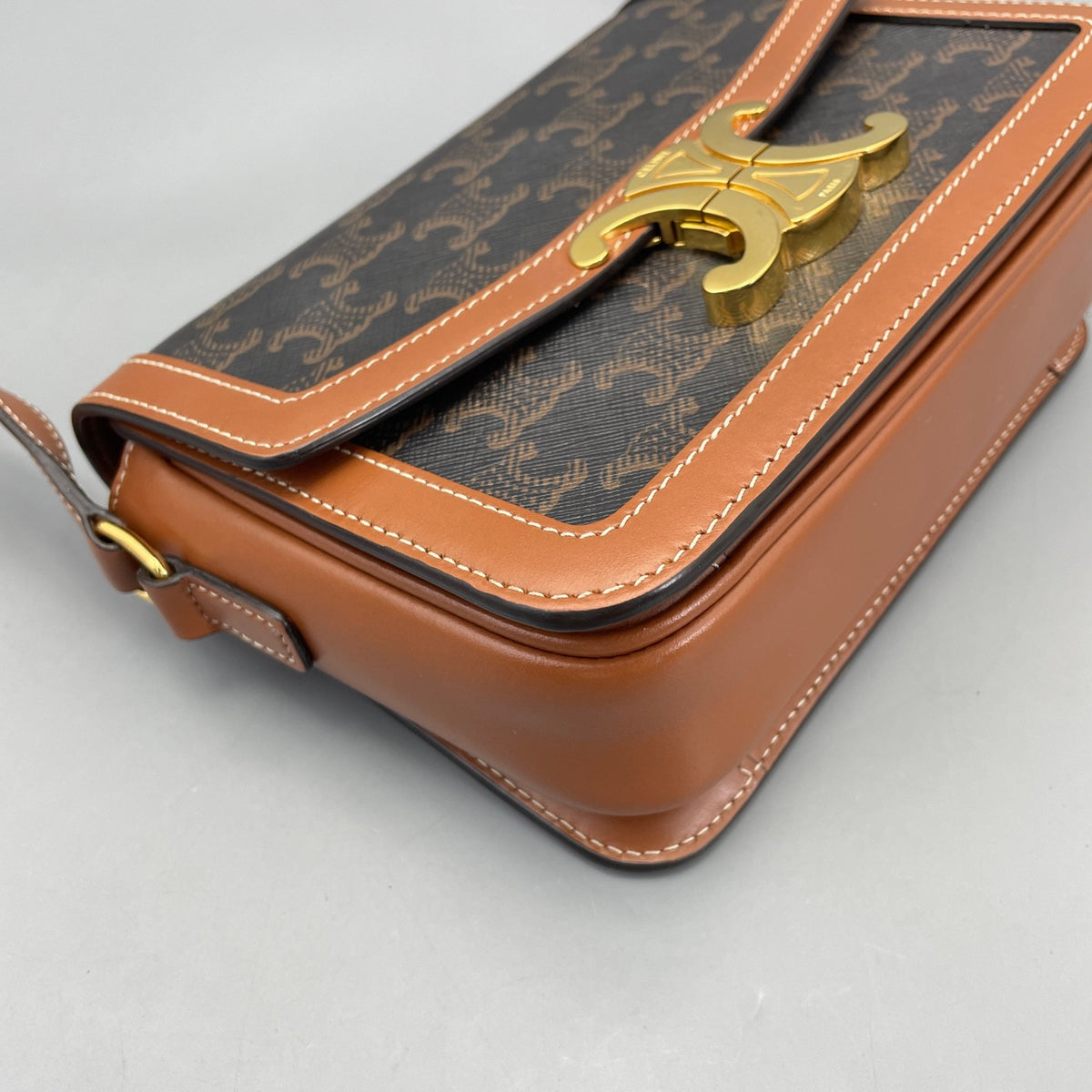 Celine - Triomphe Teen - Leather - Brown - (mini)
