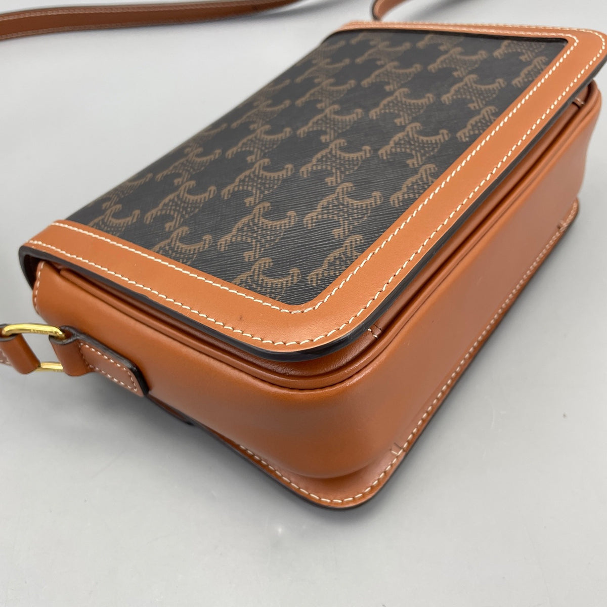 Celine - Triomphe Teen - Leather - Brown - (mini)