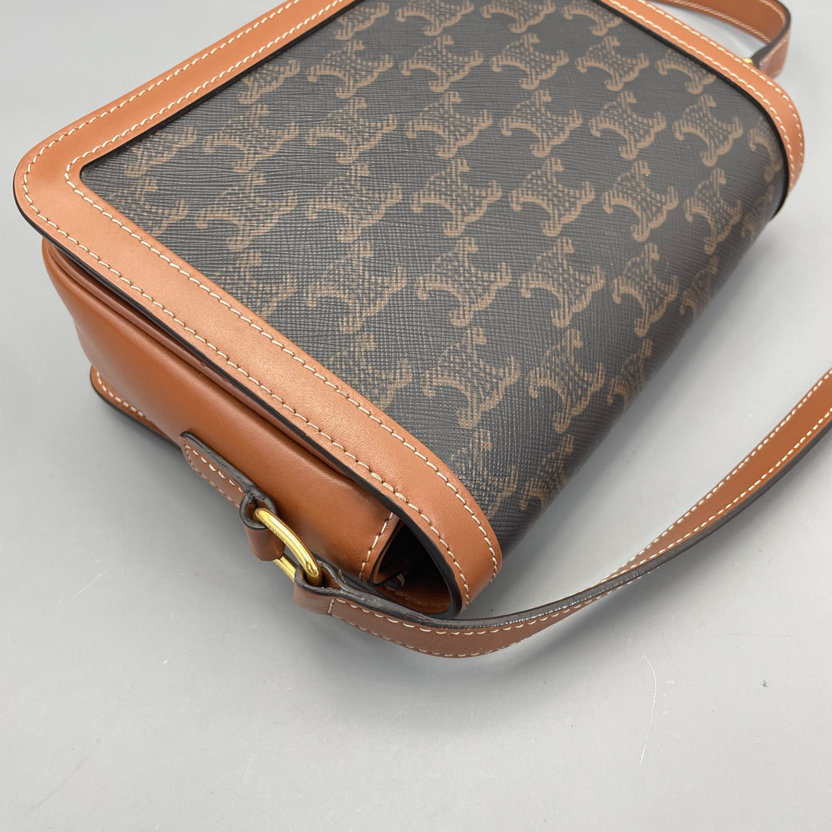 Celine - Triomphe Teen - Leather - Brown - (mini)