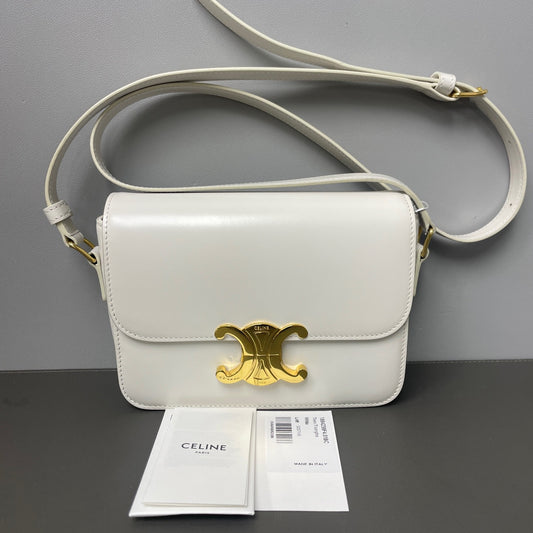 Celine - Triomphe Teen - Leather - White - (small)