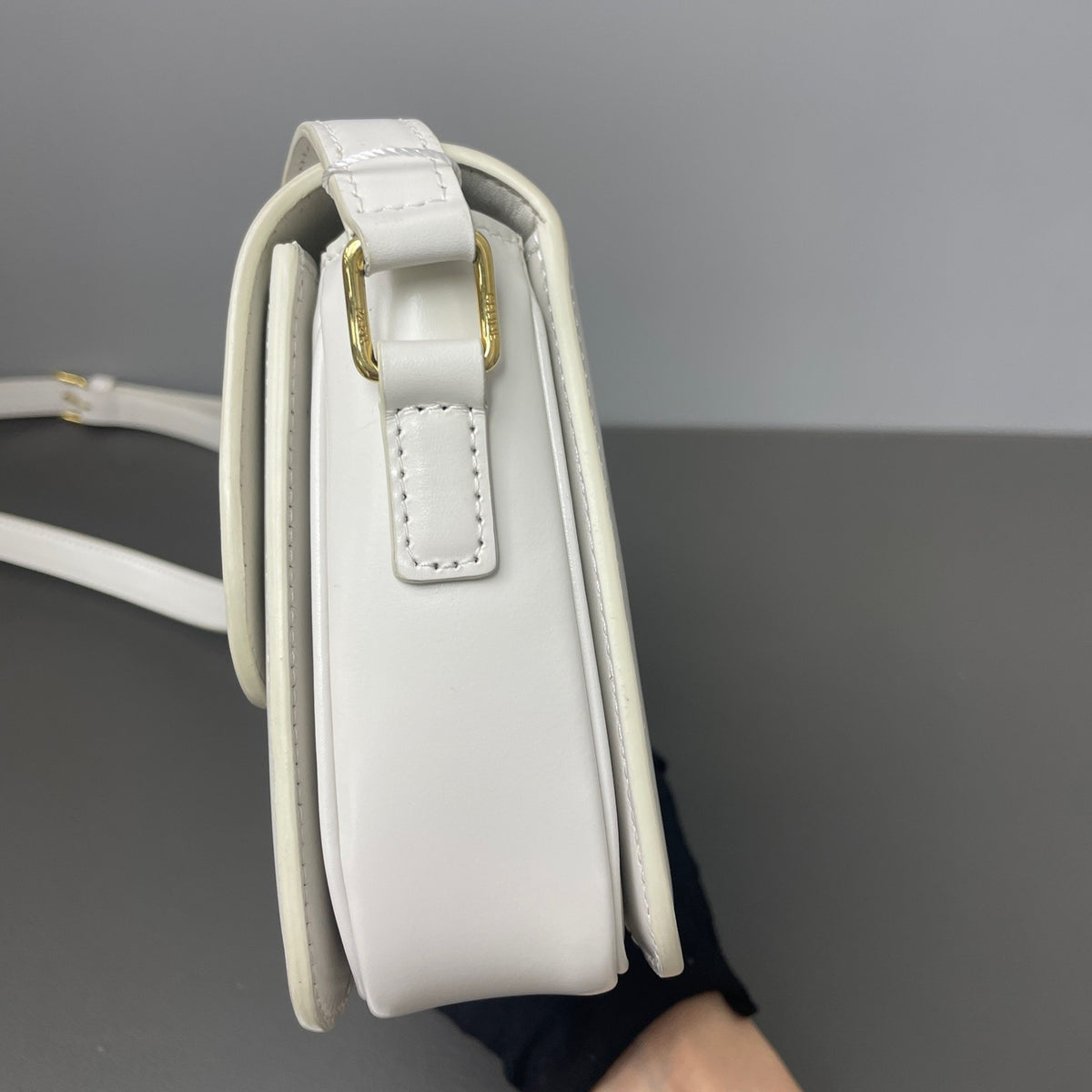 Celine - Triomphe Teen - Leather - White - (small)