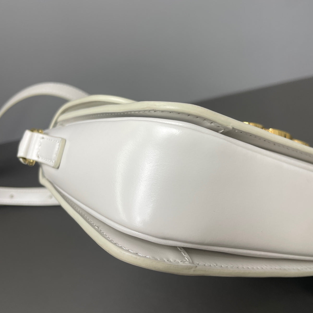 Celine - Triomphe Teen - Leather - White - (small)