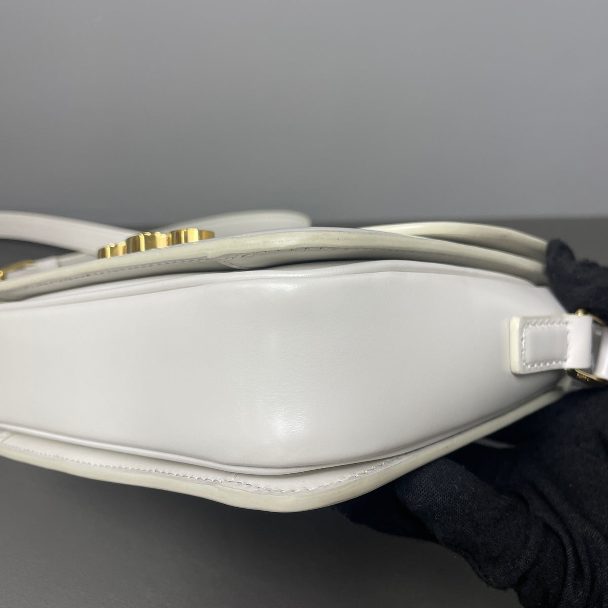 Celine - Triomphe Teen - Leather - White - (small)