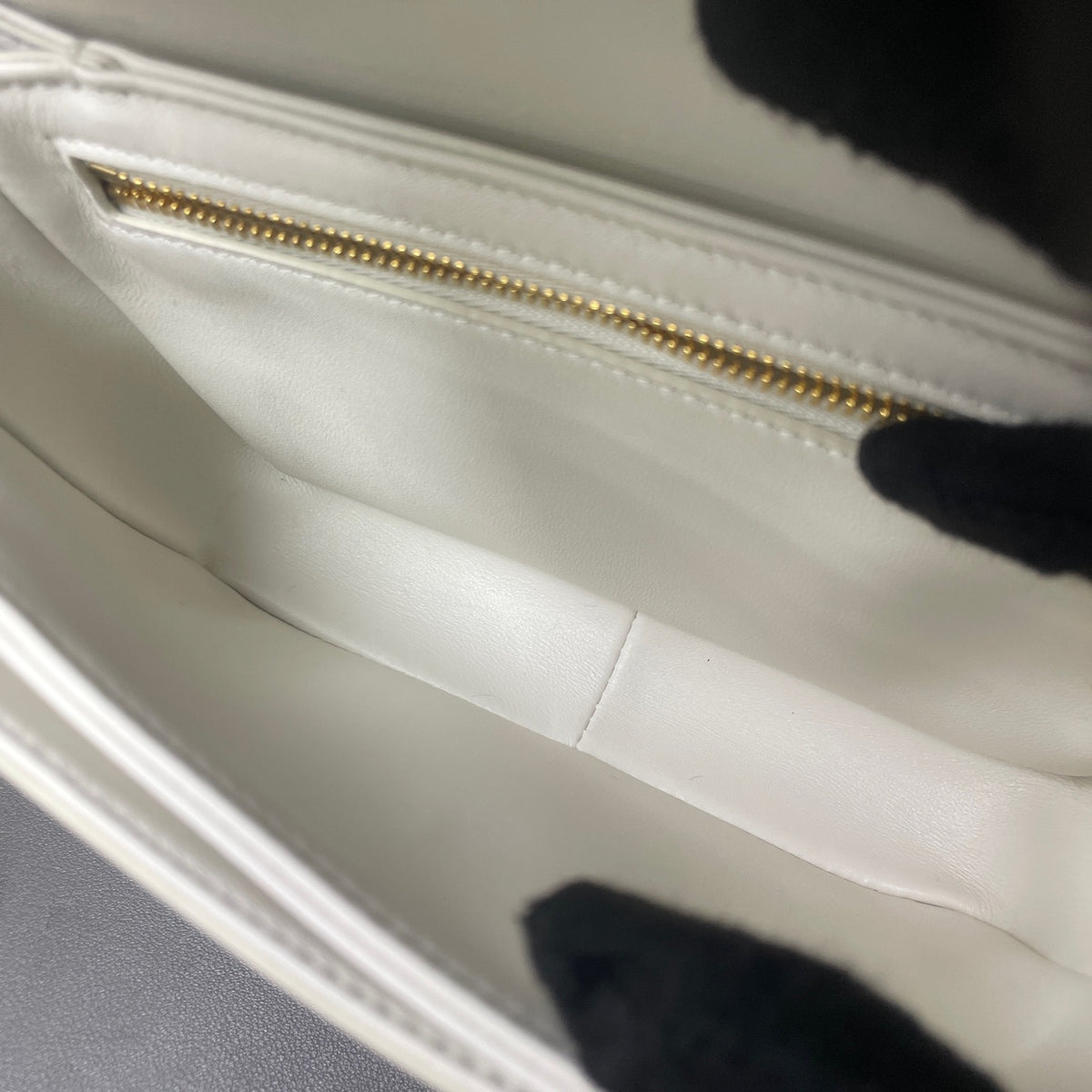 Celine - Triomphe Teen - Leather - White - (small)
