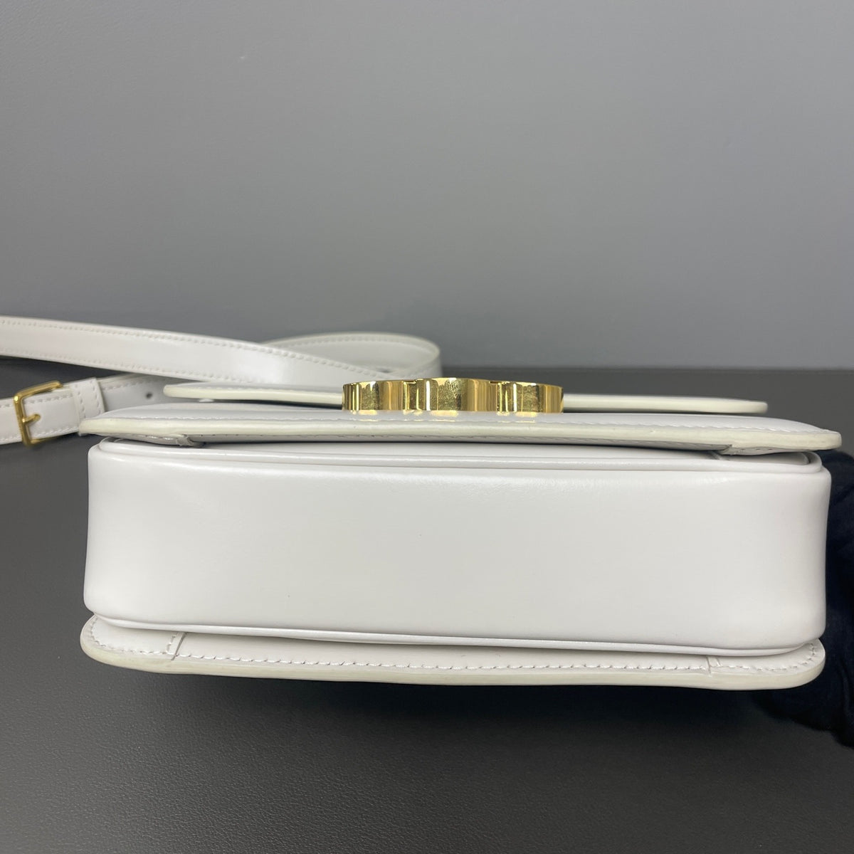 Celine - Triomphe Teen - Leather - White - (small)
