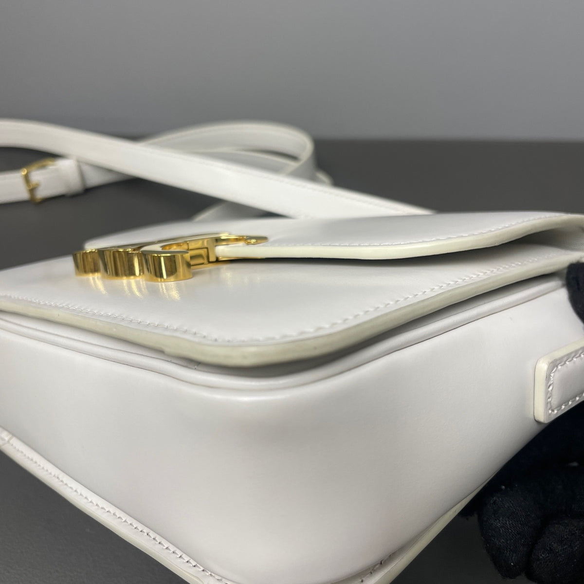 Celine - Triomphe Teen - Leather - White - (small)