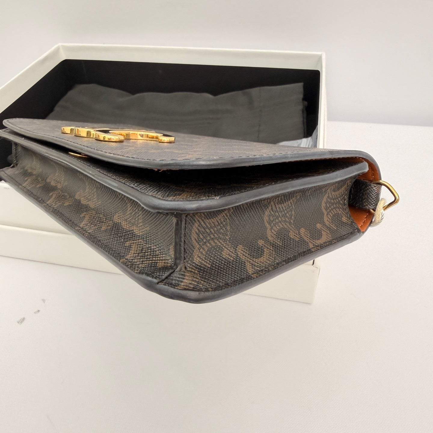 Celine - Triomphe Three-in-one Shoulder Bag - Coated canvas and leather - Black - (mini)